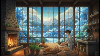 She Baked Bread While the Snowstorm Locked the Door | Ghibli Style ASMR