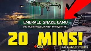 1000 Critical Kills Every 20 MINUTES in BLACK OPS 7 Zombies ( Solo Camo Glitch )