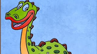 Coloring more pictures with Dinosaurs, coloring T-rex, Brachiosaurus for children