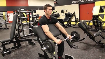 Reverse scott curl