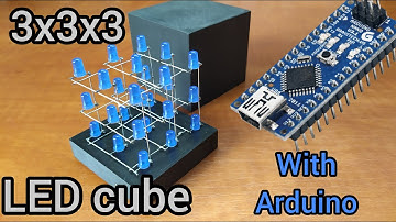 DIY portable 3x3x3 LED cube | unusual problem