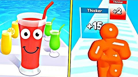 Juice Run Vs Tall Man Run - All level Mobile Gameplay Walkthrough Android iOS