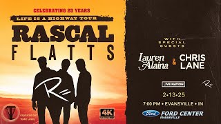 Rascal Flatts - "Banjo" - (4K Live) - Evansville, IN - Ford Center (Steady Cam) - 60fps