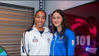 Le Pallavoliste Sara Bonifacio E Benedetta Sartori Ospiti A R101