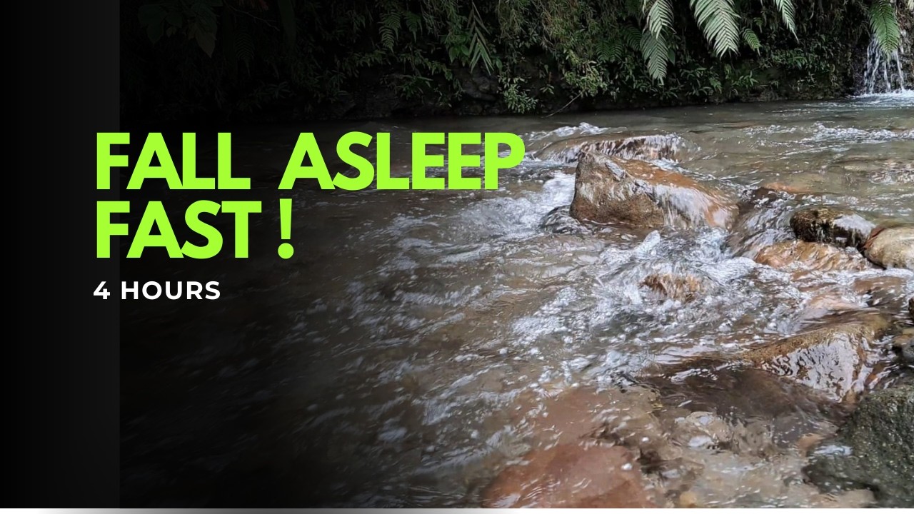 Can’t Sleep? Fall Asleep Fast 💧 4 Hours Water Sounds for Insomnia & Anxiety Relief