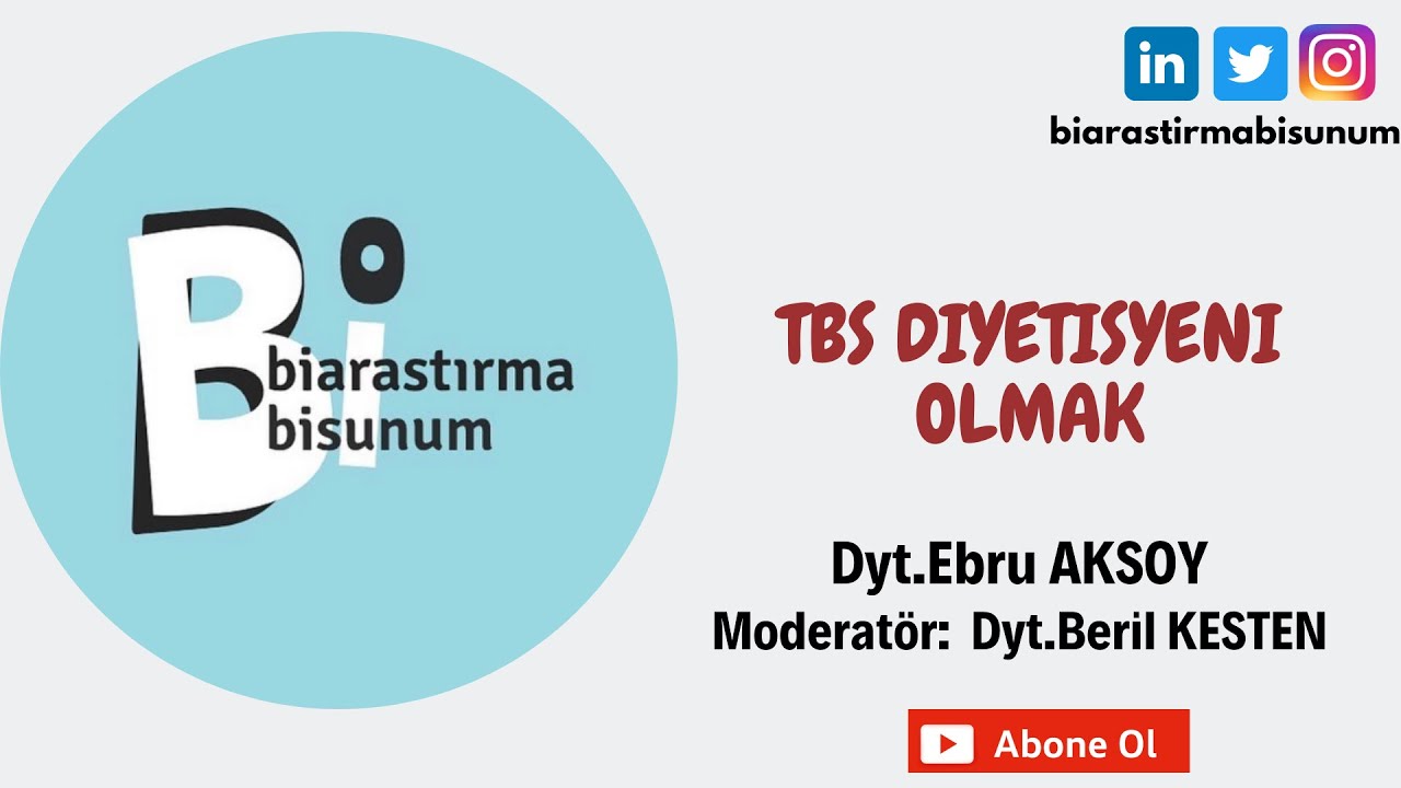 TBS Diyetisyeni Olmak