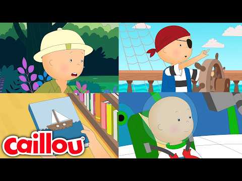 Caillou Dünya Kitap Günü'nde | Çocuklar için çizgi filmler | Caillou Türkçe