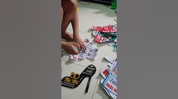 hướng dẫn cách dán bảng hashtag cầm tay chụp hình, hashtag đám cưới, làm bảng quảng cáo cầm tay đẹp