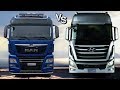 Войны грузовиков: Хендай Хсиент vs МАН ТГХ || Hyundai Xcient vs MAN TGX