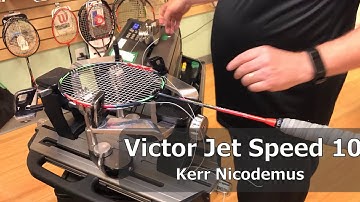Time Lapse: How to String a Victor Jetspeed 10 Badminton Racquet