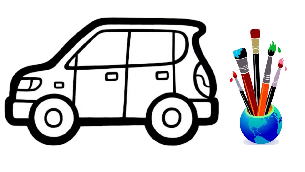 Easy car drawing for toddlers cute car drawing color car drawing for