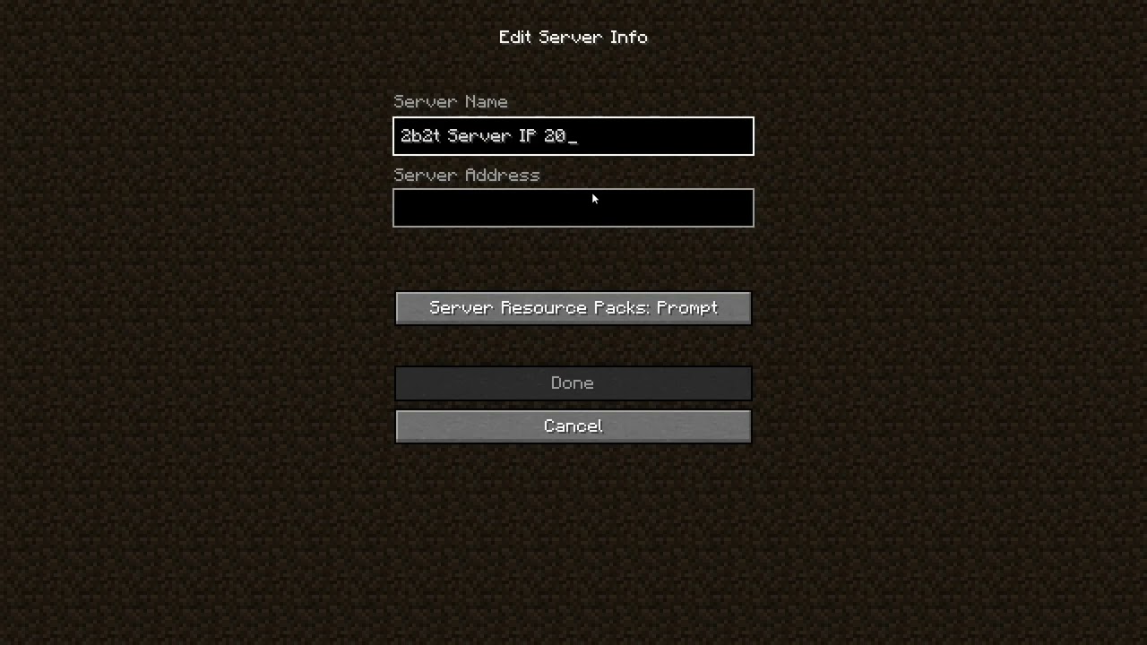 2b2t server ip 
