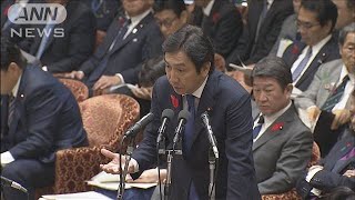 「政治とカネ」菅原大臣にリスト示し厳しく追及(19/10/11)