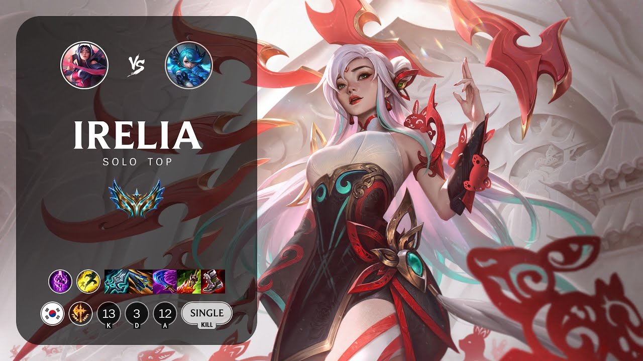 Irelia Top vs Gwen - KR Challenger Patch 14.5