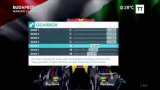 F1 2012 Car Setups Explained