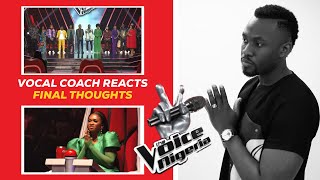 The Voice Nigeria Season 4 | Knockouts [Episode 7 Team Waje] Vocal Coach Reactions & Final Thoughts