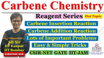 Carbene Chemistry||Carbene Insertion Reaction||Carbene Addition Reaction||Problems||CSIR-NET GATE