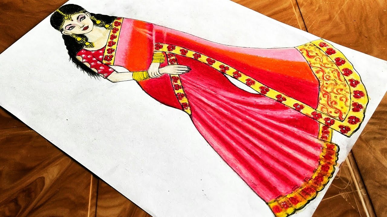 How to Draw a Cute Indian Traditional Girl in Saree, Girl Draw by ShymsArt  : r/AnimeSketch