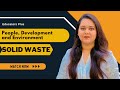 Solid Waste Management People Development and Environment #Educators_Plus