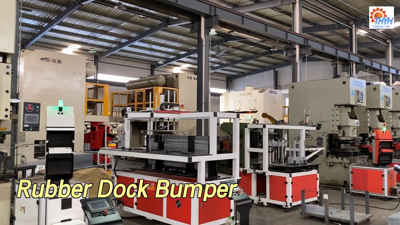 Metal Stamping Rubber Dock Bumper Vertical Laminated For Impact