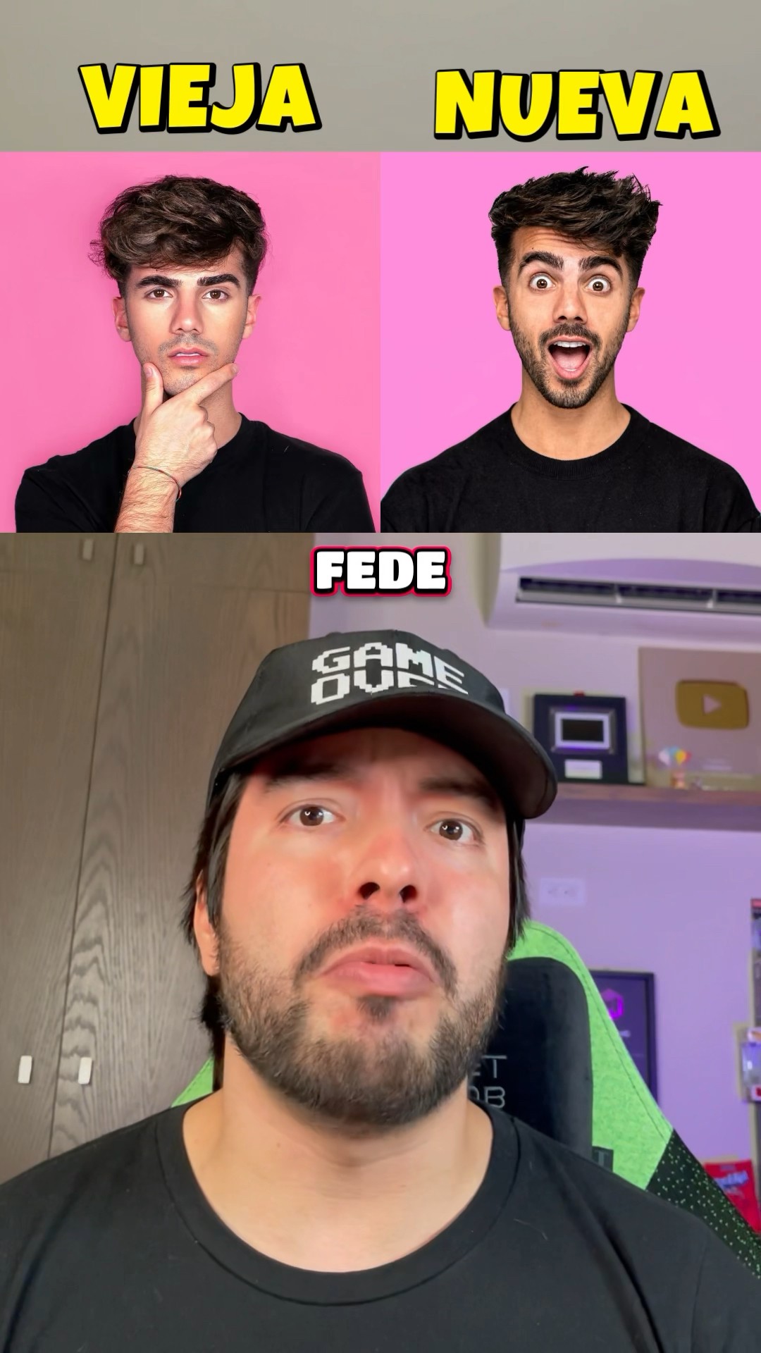 FOTO NUEVA VS FOTO VIEJA YOUTUBERS! #viral #fedevigevani