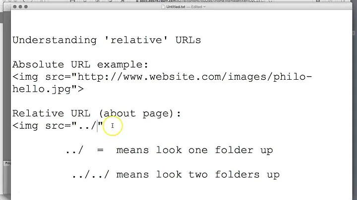 How To Use Relative URLs For Website Links