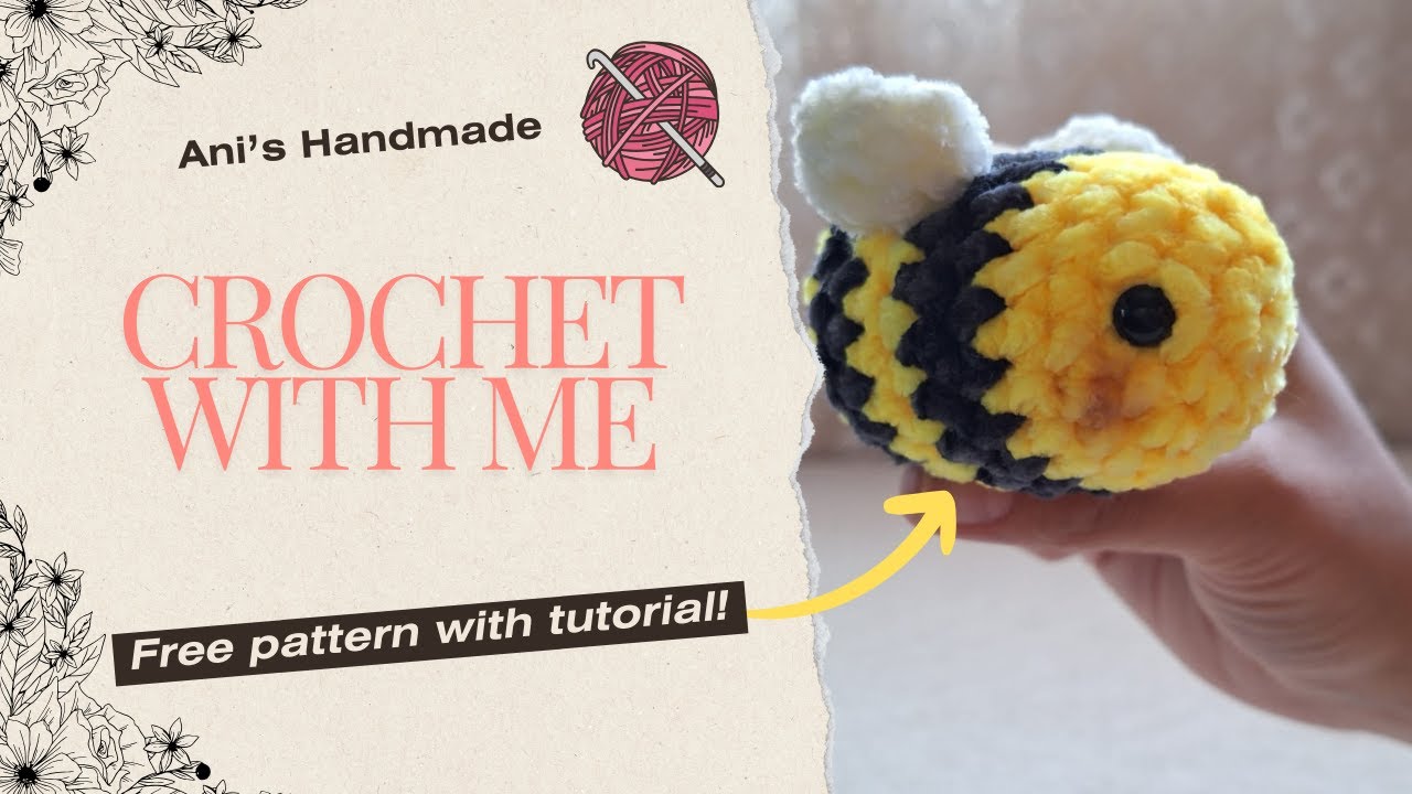 Crochet A Baby Bumble Bee With Me Free Pattern Easy Beginner Under 30 ...