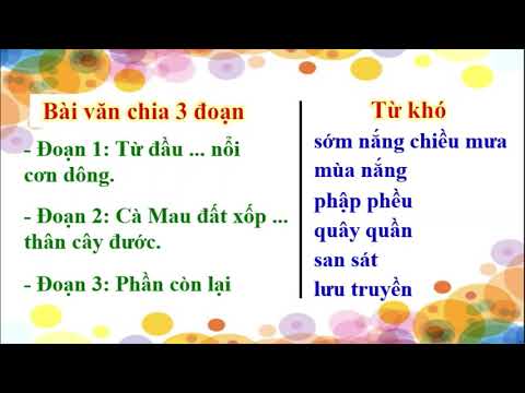 Tuần 9 - Tiếng Việt 5 - Đất Cà Mau