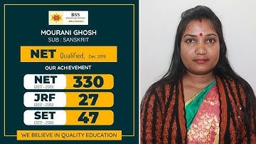 Mourani Ghosh | NET (Sanskrit) Securer, DEC 2019 | Success Story | Tips for NET
