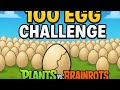 I Opened 🥚💀100 Mystery Eggs in Plants vs Brainrots🌱💥