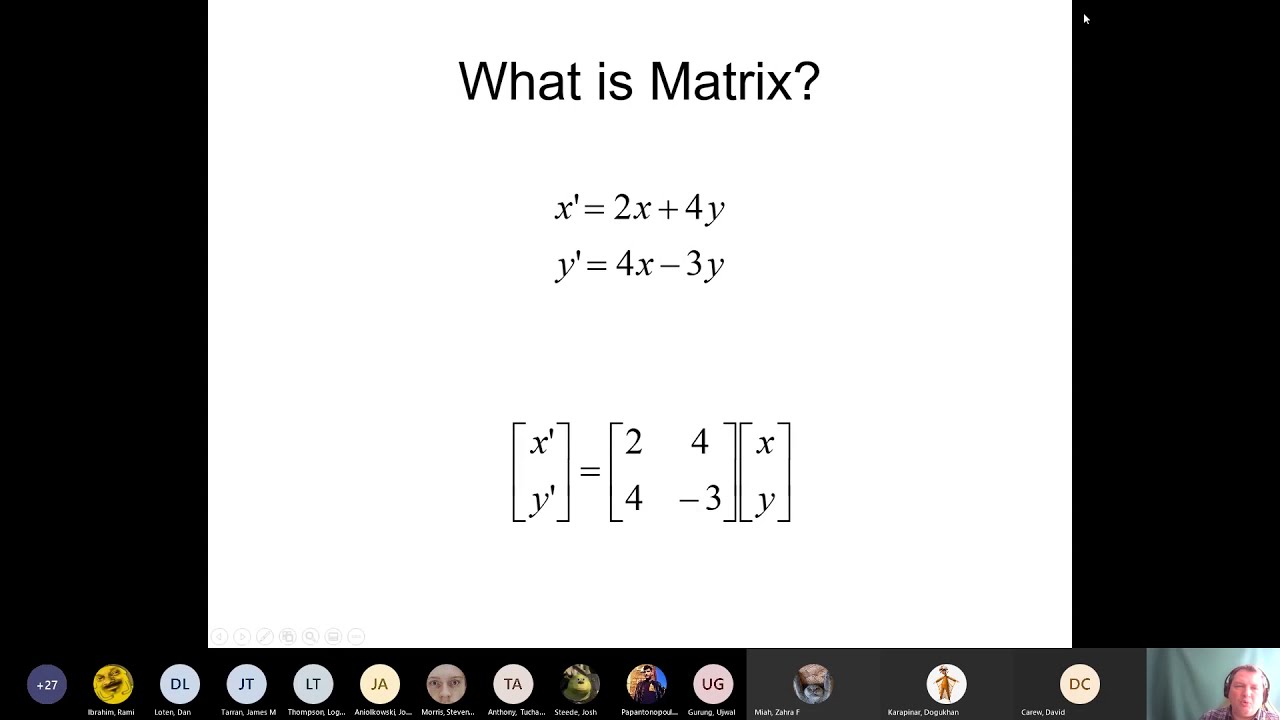 Lectures in 3D (3:1): Transforms and Matrices Part 1 - YouTube