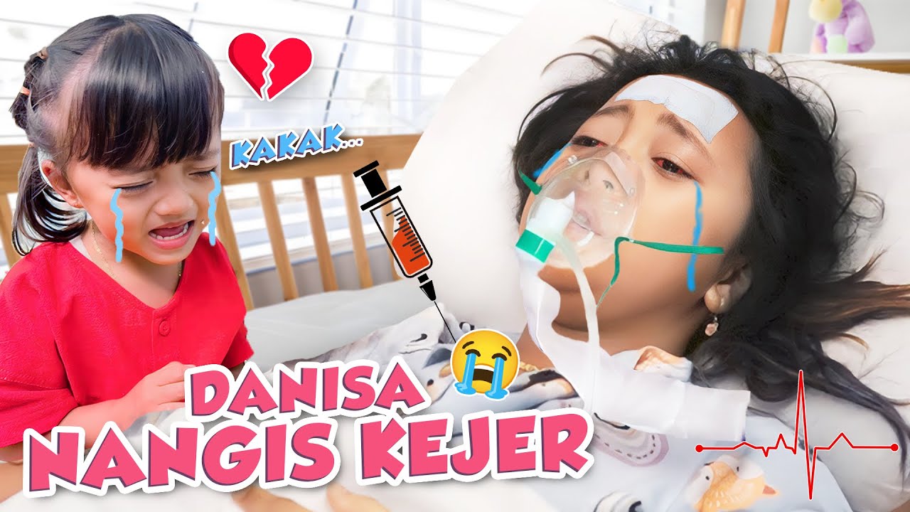 DANISA JENGUK KAKAK DINAR DIRUMAH SAKIT, SEDIH KAK DINAR DI INFUS💔😭 