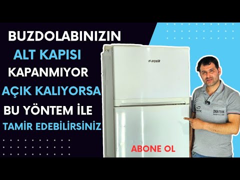 Buzdolabınızın Kapısı Kapanmıyor Contalar Yapışmıyorsa Kesin Çözüm Yolu Burada. (Kapı Ayarı)