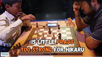 13 Years old Pragg challange Hikaru Nakamura for the first time