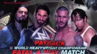 WWE Payback 2015 Full Match Card