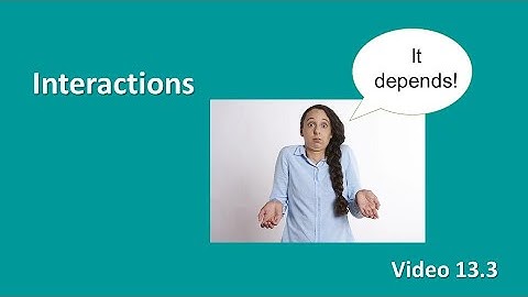 PSY 230 Video 13 3 Interactions