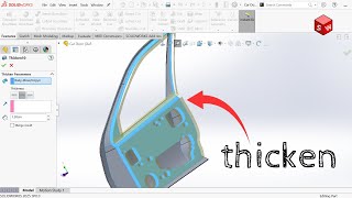 Celebrity How to Use the Thicken Feature in Solidworks Profile