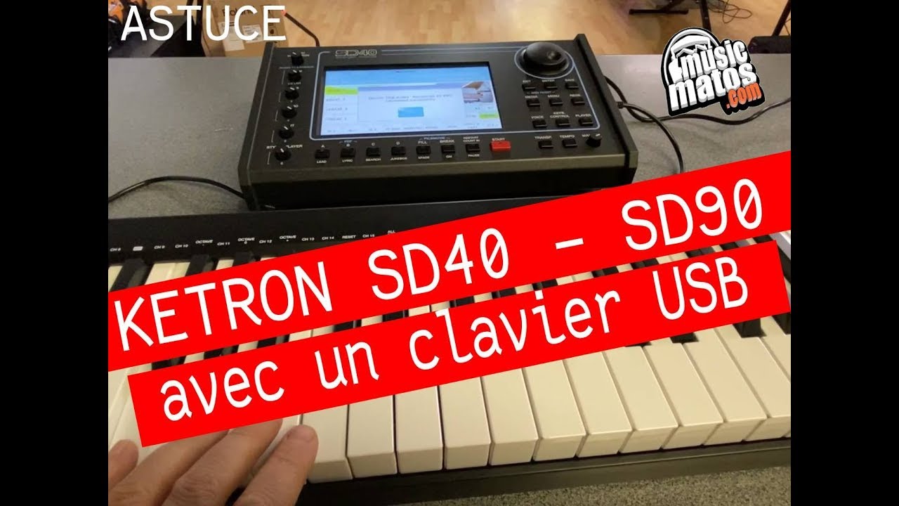 Utilisez un clavier usb avec le Ketron SD40 SD90 ou LOUNGE