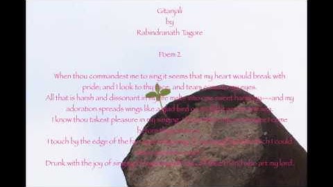 Gitanjali by Rabindranath Tagore - Song 2