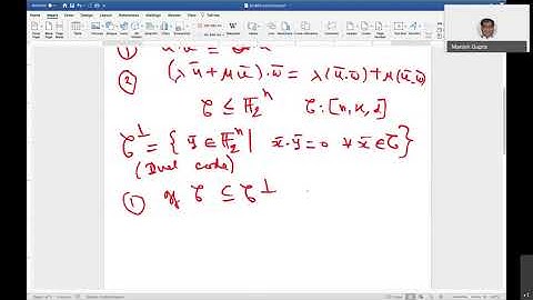 SC461 Coding Theory and Applications Lecture 7