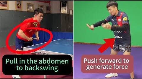 General principles of backhand generate power and core force application in backhand fast loop.