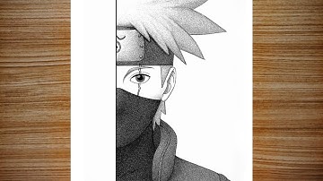 How to Draw Kakashi Hatake | Naruto Drawing Tutorial for beginners
