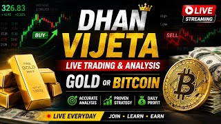 🔴 XAUUSD LIVE | Gold Live Trading Now | Gold Buy Sell Signals | Dhan Vijeta | #livetrading