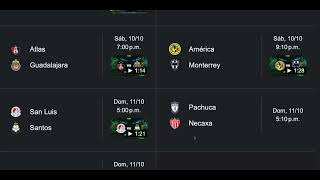 Liga MX - Apertura 2026: Matchday 11 - Predictions