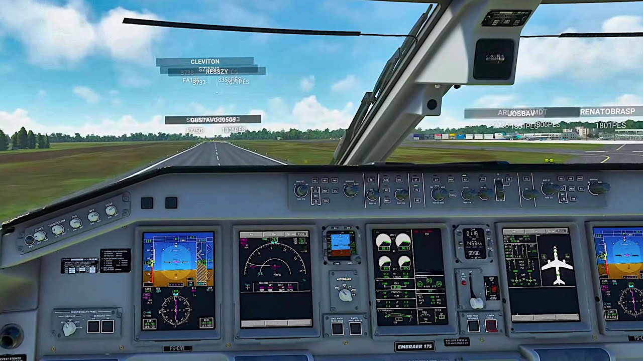 FLIGHT SIMULATOR 2020 | DECOLAGEM de MARINGÁ de EMBRAER E175 da PF 🛫 ...