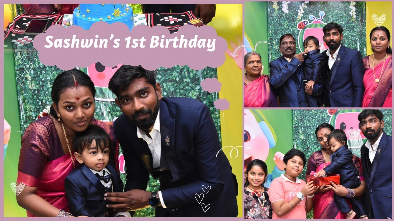 Sashwin’s 1st Birthday Celebration🥳 | Birthday Vlog 😍 @ganeshvasumathi ...