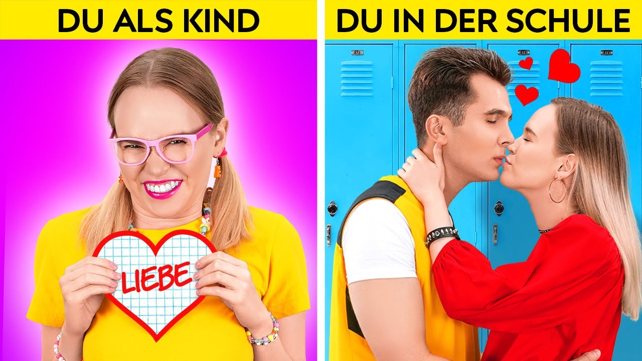 HIGHSCHOOL VS KINDHEITS DU || Lustige typische Situationen! Beliebt im Studium von 123 GO! TRENDS