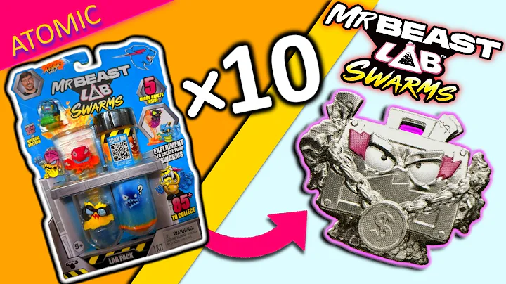 Unboxing 10 MrBeast Lab Swarms Atomic Lab Packs (50 Swarms!)