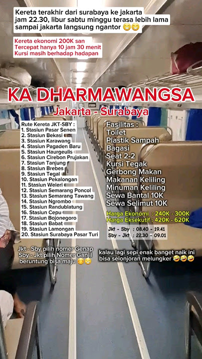 KA Dharmawangsa Review, Cepat, Murah, nyaman? #kai #train #keretaapi #review #stasiun #shorts #fyp