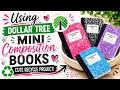 USEFUL RECYCLE HACK! Cute Mini Composition Book Idea! Recycled Folio!